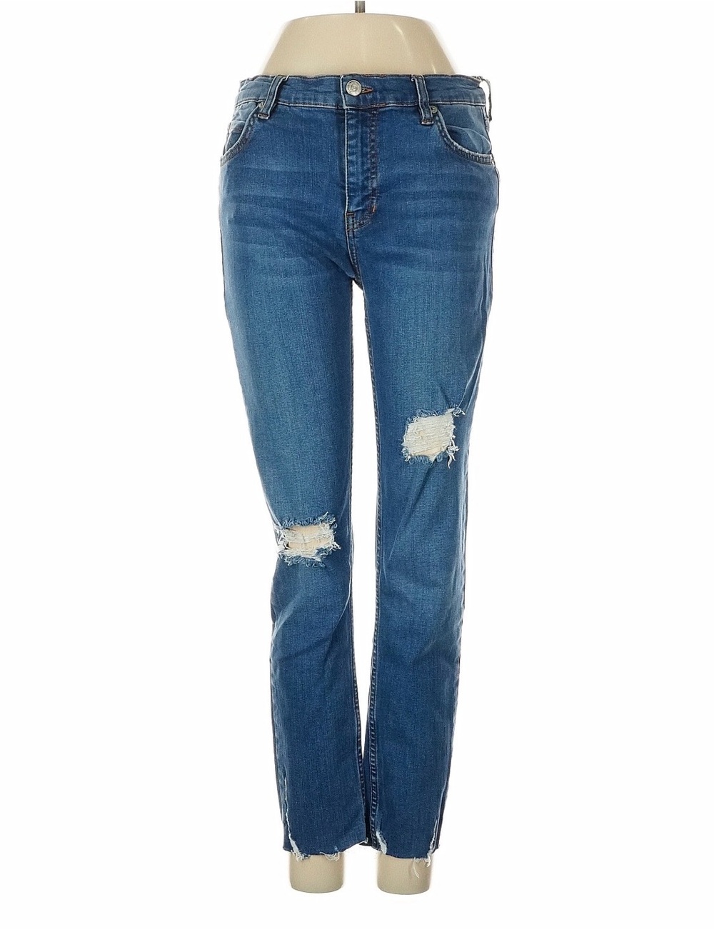 Free People woman’s Skinny  Classic Distressed Blue Women's Jeans
